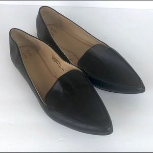 Women’s black Micah pointy toe loafers